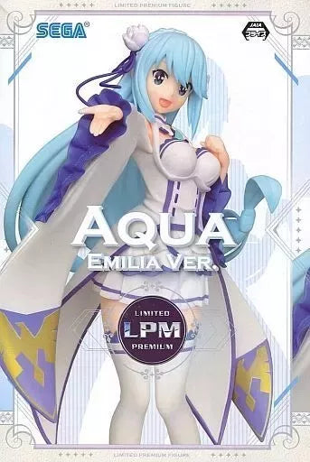 SEGA Konosuba Aqua Emilia ver Limited Premium Figure LPM JAPAN OFFICIAL Online Hot Sale