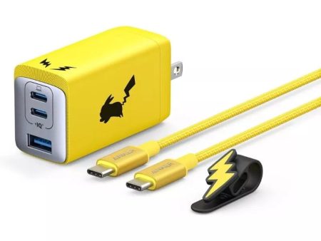 Anker USB Rapid Charger 65W Pikachu Model JAPAN OFFICIAL Fashion