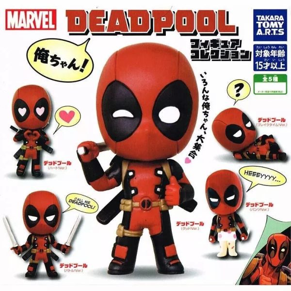 Deadpool Ore-chan! Figure Collection All 5 type Set Capsule Toy JAPAN OFFICIAL For Sale