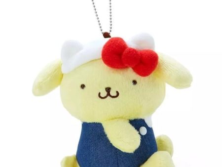 Sanrio HELLO everyone! Pompompurin Mascot Plush Key Chain JAPAN OFFICIAL Fashion