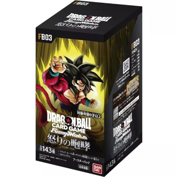 Dragon Ball Super Card Game Fusion World FB03 Raging Roar Booster Box TCG JAPAN Online Hot Sale