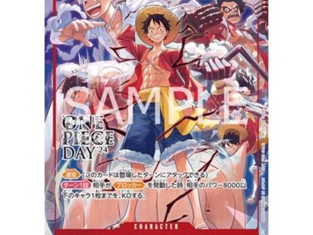 One Piece Day  24 Admission Bonus Limited Promo Card Luffy TCG JAPAN OFFICIAL Online Hot Sale