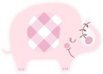 Pink Floral Elephant Invitations, 8ct on Sale