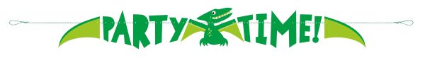 Blue & Green Dinosaur Banner, 5ft Online now