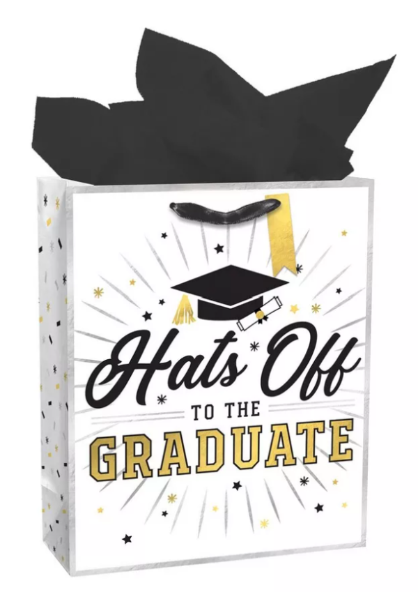 Hats Off To The Grad Large Glossy Gift Bag, 1ct Online now