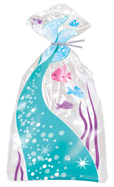 Mermaid Cellophane Bags, 5 x11 , 20ct Online