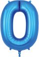 Oaktree 34  Numeral 0 Balloon - Blue Supply