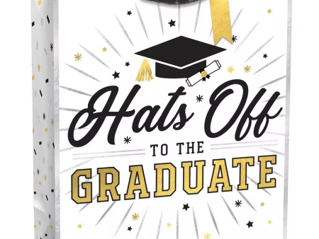 Hats Off To The Grad Large Glossy Gift Bag, 1ct Online now