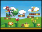 Super Mario Game Screen Yoshi Goomba Koopa Troopa and Piranha Plant Edible Cake Topper Image ABPID57498 Online now