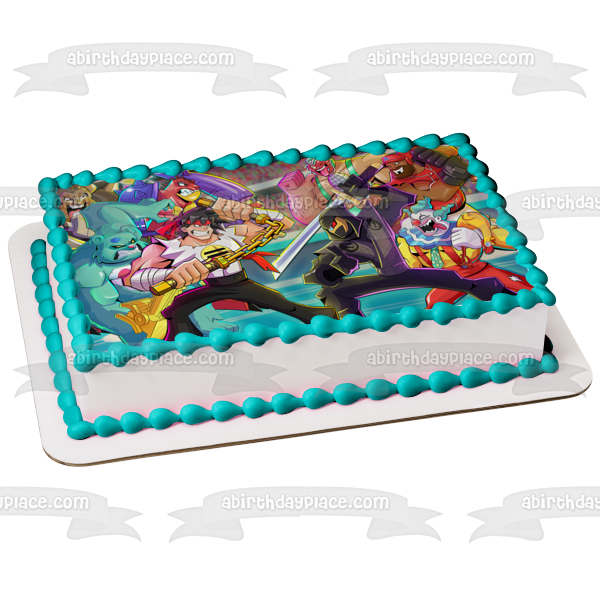 Akedo Arcade Warriors Versus Edible Cake Topper Image ABPID57495 For Sale