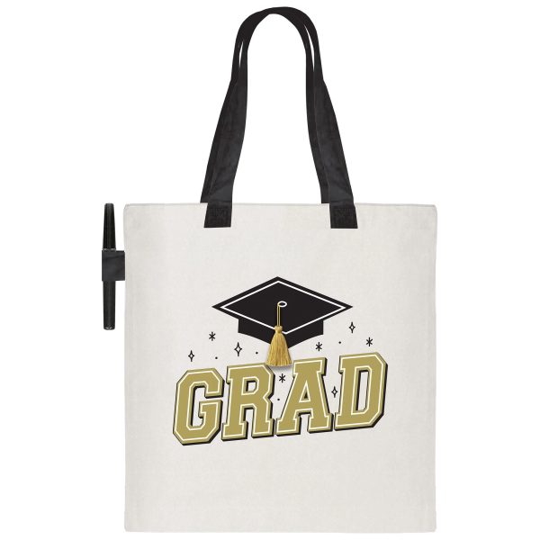 Graduation Autograph Tote Bag, 1ct Online