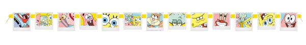 SpongeBob SquarePants Happy Birthday Banner Online Sale