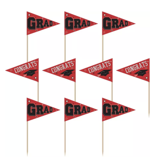 Grad Party Picks - Red, 36ct For Discount