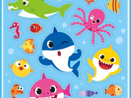 Baby Shark Sticker Sheets, 4ct on Sale