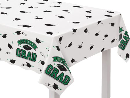 True To Your School Table Cover - Green, 1ct on Sale