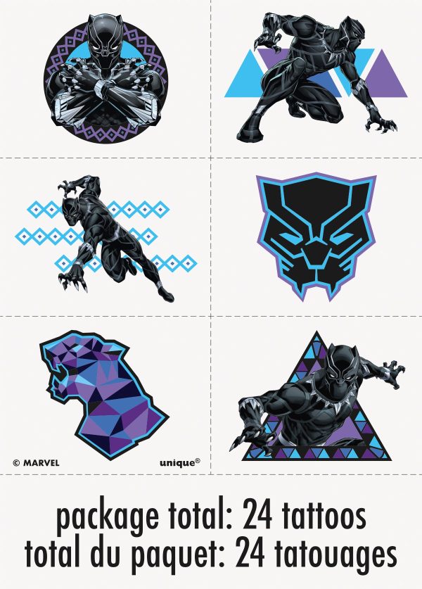 Black Panther Tattoos, 24ct Online