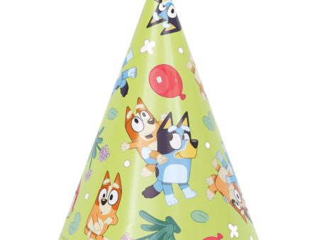 Bluey Party Hats, 8ct Hot on Sale