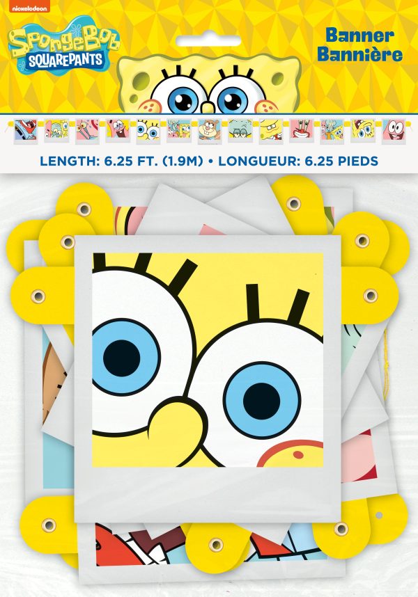 SpongeBob SquarePants Happy Birthday Banner Online Sale