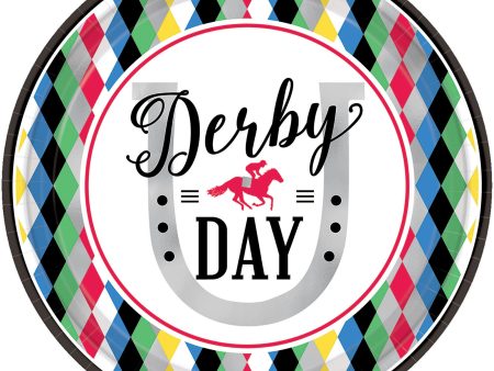 Derby Day 9  Round Plates, 8ct For Discount