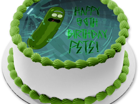 Rick and Morty Pickle Rick Sanchez In the Sewer Edible Cake Topper Image ABPID57499 Online Hot Sale