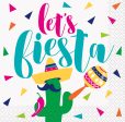 Let s Fiesta Beverage Napkins, 16ct For Discount